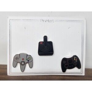 PinMart's Retro Video Gaming Original Controller Enamel Lapel Pin Set Missing 2